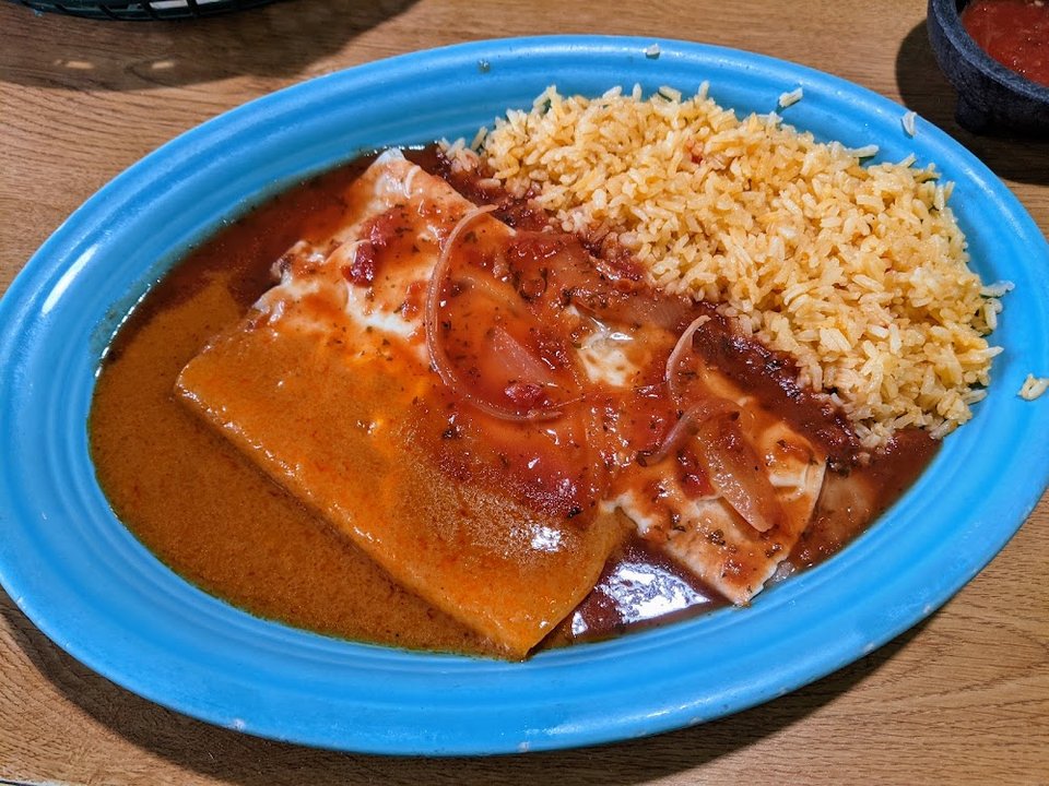 Vegetarian Plate with Rice and Beans